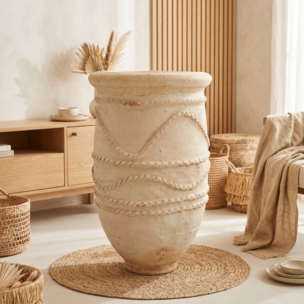 Jarre en terre cuite 100cm - Dentelle