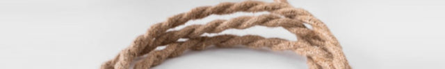 Système électrique pour suspension noir et jute tressé