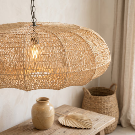Suspension en raphia Ellispe
