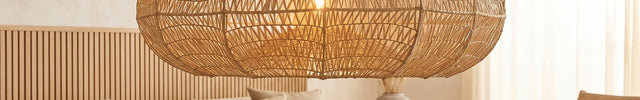 Suspension en raphia Ellispe
