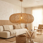 Suspension en raphia Ellispe