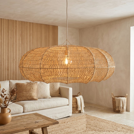 Suspension en raphia Ellispe
