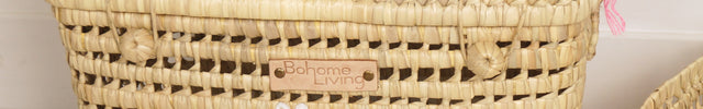 Malle de rangement en feuilles de palmier 45cm - Personnalisable