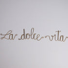Mot en laiton doré - La dolce vita