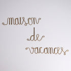 Mot en laiton doré - Maison de vacances