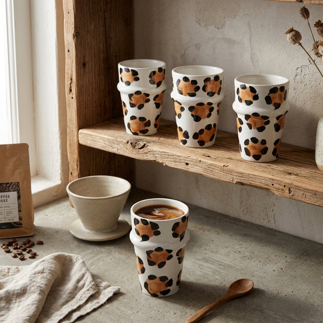 Mug en terre cuite - Léopard