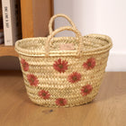 Petit panier en feuilles de palmier - FLEUR