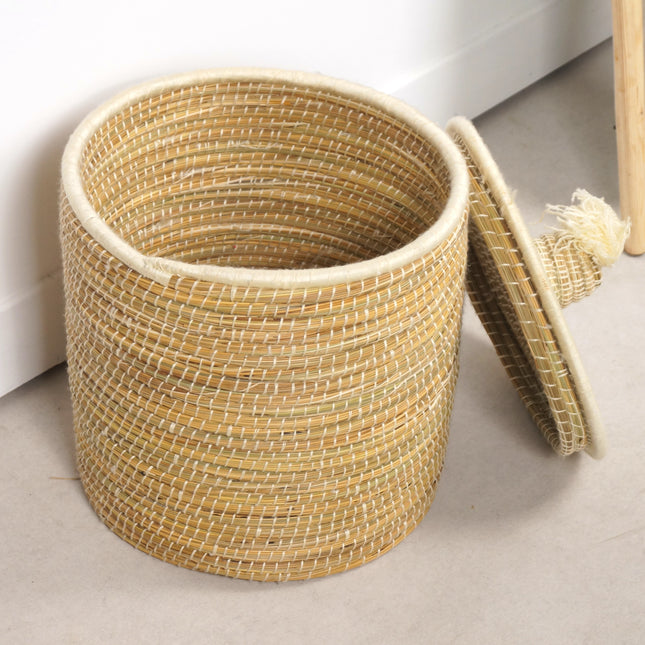 Panier de rangement avec couvercle - Taille S