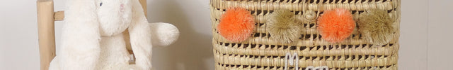 Panier à linge en feuilles de palmier Carré - Personnalisable