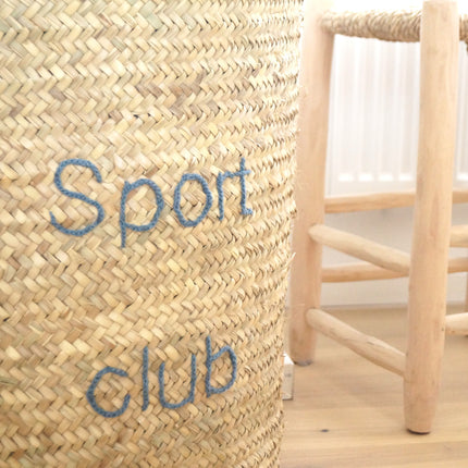 Panier de rangement en osier avec anses - Personnalisable