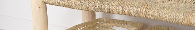Panier de rangement en feuilles de palmier - Personnalisable