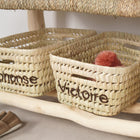 Panier de rangement en feuilles de palmier - Personnalisable