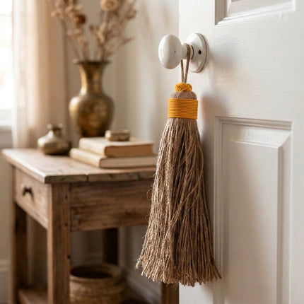 Pompon décoratif en jute