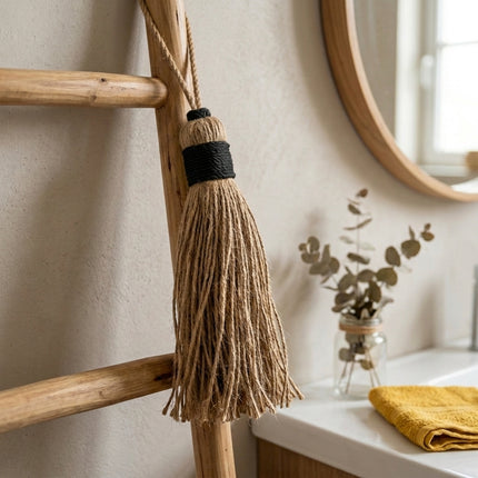 Pompon décoratif en jute