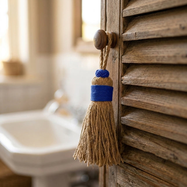 Pompon décoratif en jute