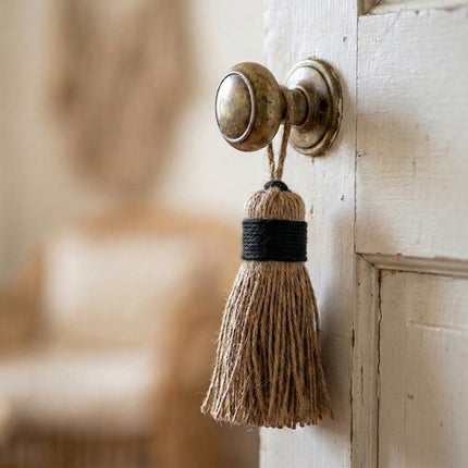 Pompon décoratif en jute