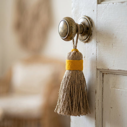 Pompon décoratif en jute