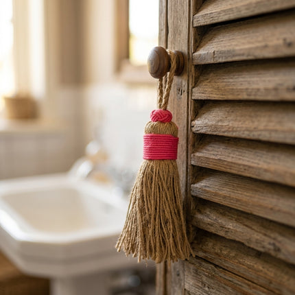 Pompon décoratif en jute