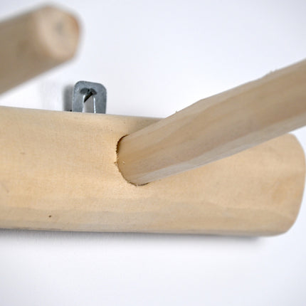 Porte manteau 3 patères en bois