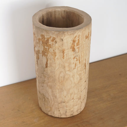 Pot à ustensiles en bois vieilli