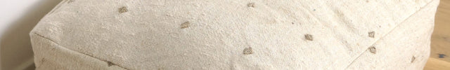Pouf Kilim - Pois beige