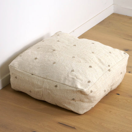 Pouf Kilim - Pois beige