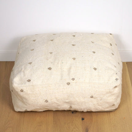 Pouf Kilim - Pois beige
