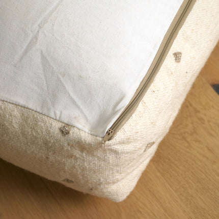 Pouf Kilim - Géométrique noir