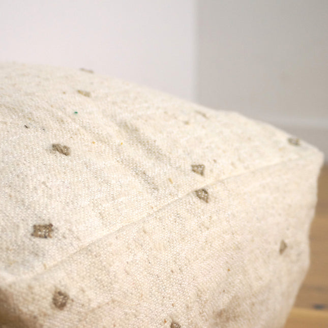 Pouf Kilim - Pois beige