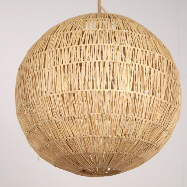 Suspension en raphia - Boule ronde