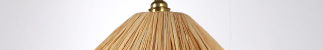 Suspension conique en raphia
