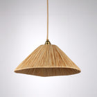 Suspension conique en raphia