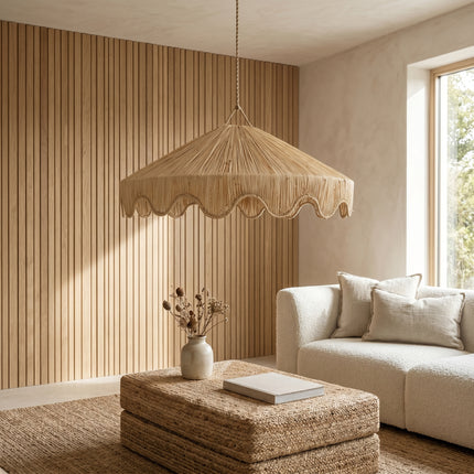 Suspension en raphia - Feston