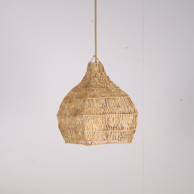 Suspension en raphia - Forme fleur