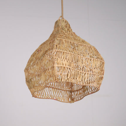 Suspension en raphia - Forme fleur