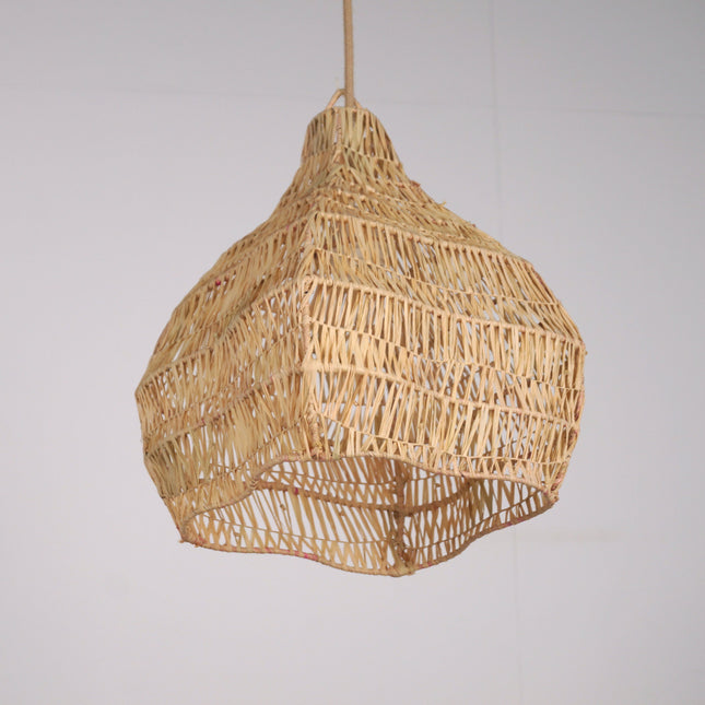 Suspension en raphia - Forme fleur
