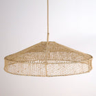 Suspension parasol en dentelle de raphia
