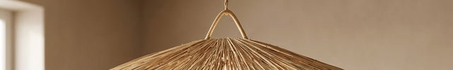 Suspension plate en raphia