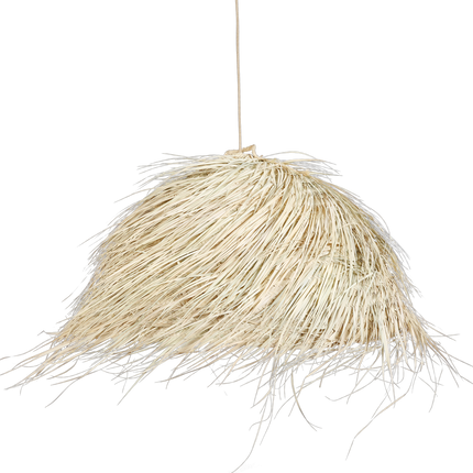Suspension bohème paille 80cm - Boule