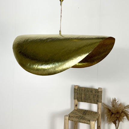 Suspension en laiton doré martelé Brass 100cm