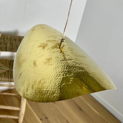 Suspension en laiton doré martelé Brass 80cm