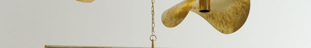 Suspension en laiton doré martelé Brass 50cm