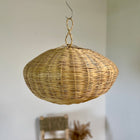 Suspension boule en roseau