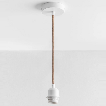 Système électrique pour suspension blanc et jute