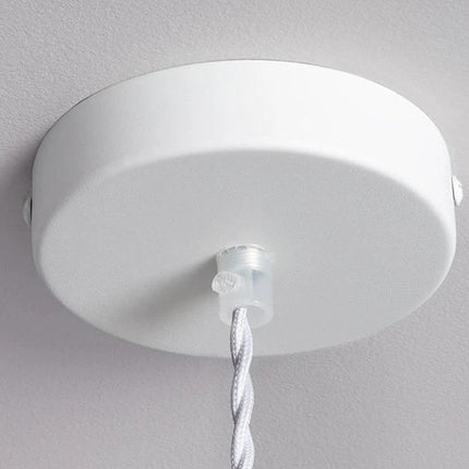 Système électrique pour suspension E27 - Textile Blanc tressé