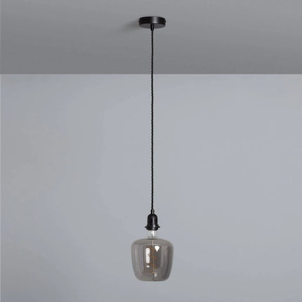 Système électrique pour suspension E27 - Textile Noir tressé