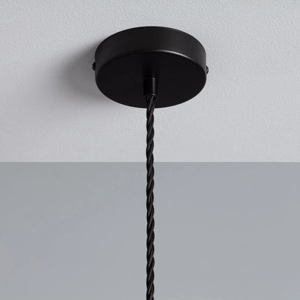 Système électrique pour suspension E27 - Textile Noir tressé