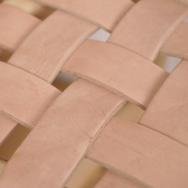 Tabouret de bar en bois et cuir - 50cm