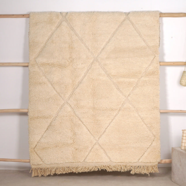 Tapis Béni Ouarain 235 x 150cm - Écru