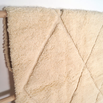 Tapis Béni Ouarain 235 x 150cm - Écru